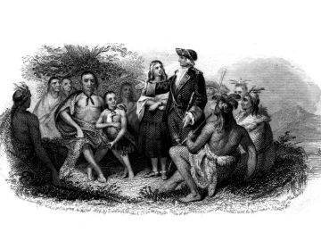 Oglethorpe with Creek Indians