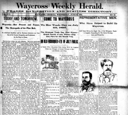 Waycross weekly herald (Waycross, Ga. : 1893), Jun. 29, 1895